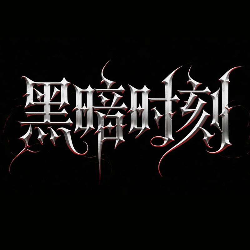 黑暗时刻ai字体设计