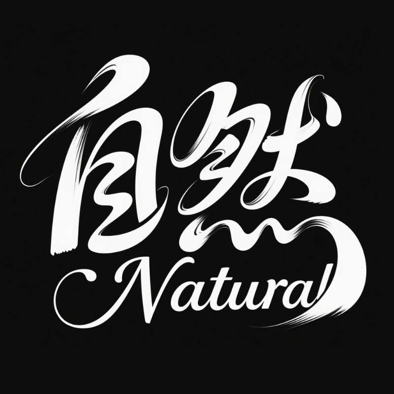 自然ai字体设计