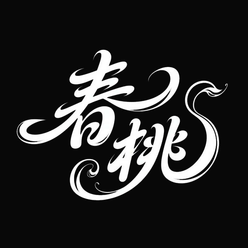 春桃ai字体设计