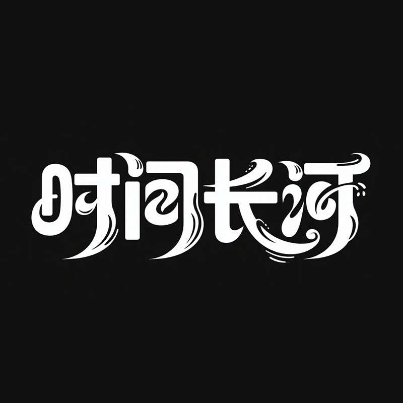 时间长河ai字体设计
