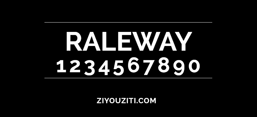 Raleway-免费商用字体下载