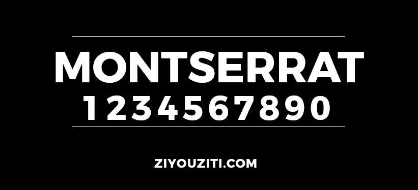 Montserrat-免费商用字体下载