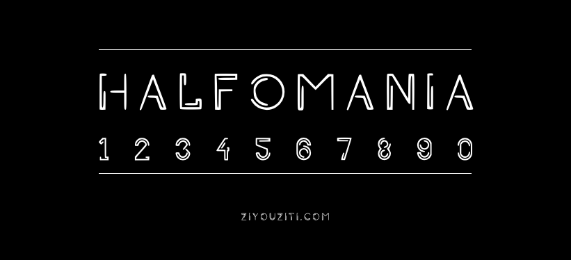 HALFOMANIA-免费字体下载