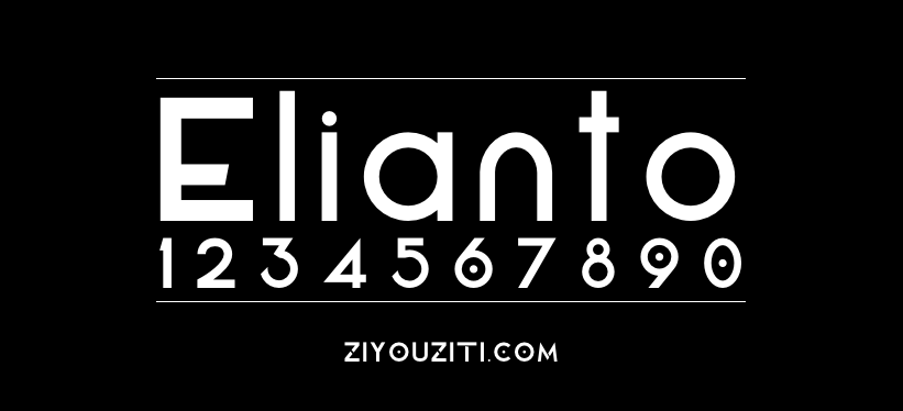 Elianto-免费商用字体下载