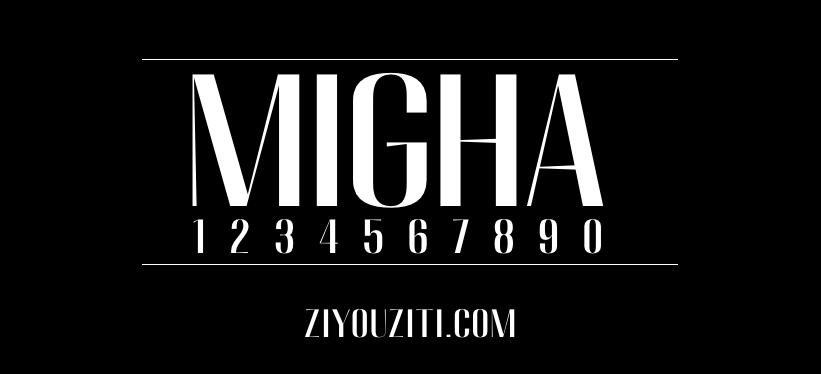 MIGHA-免费商用字体下载