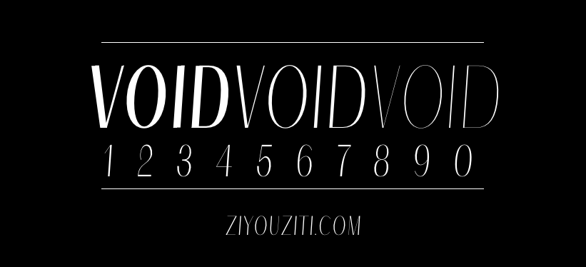 VOID-免费商用字体下载