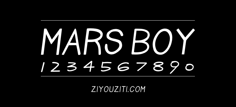 Mars Boy-免费商用字体下载