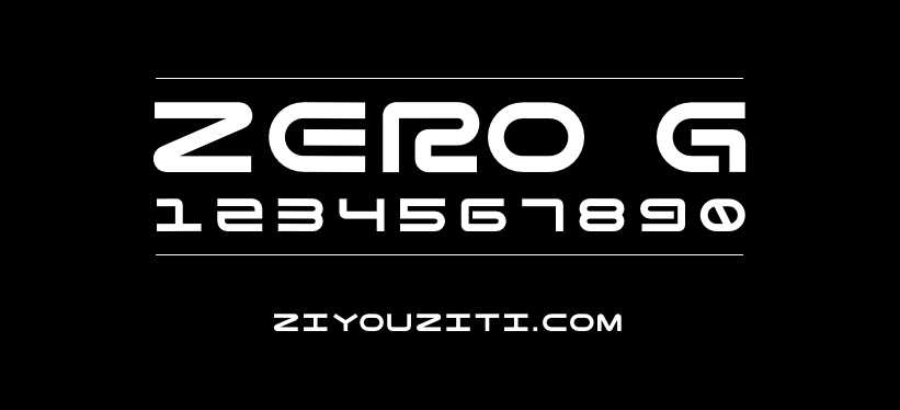 ZERO G-免费商用字体下载