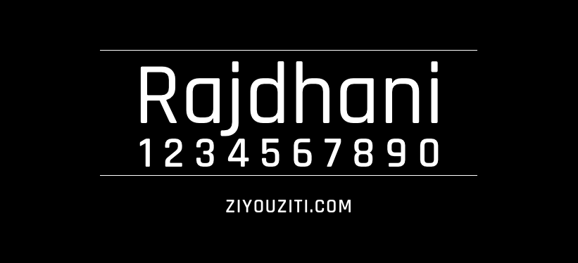 Rajdhani-免费字体下载