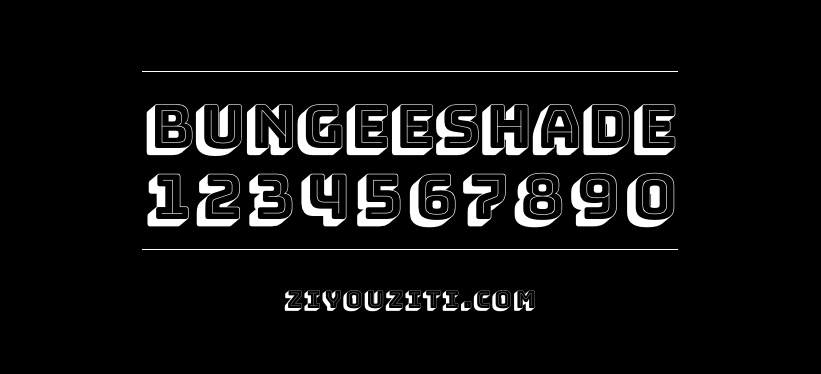 Bungee Shade-免费商用字体下载