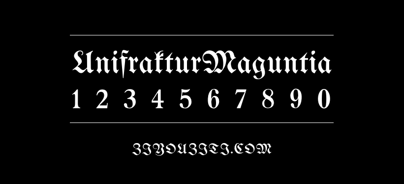UnifrakturMaguntia-免费商用字体下载