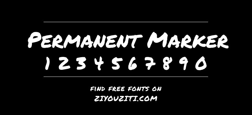 Permanent Marker-免费商用字体下载