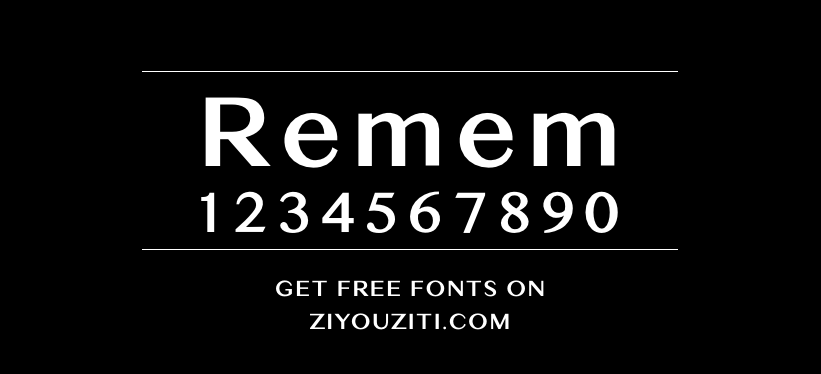 Remem-免费字体下载