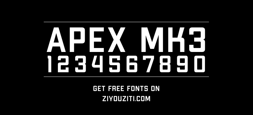 Apex Mk3-免费商用字体下载