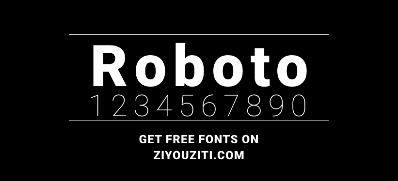 Roboto-免费商用字体下载