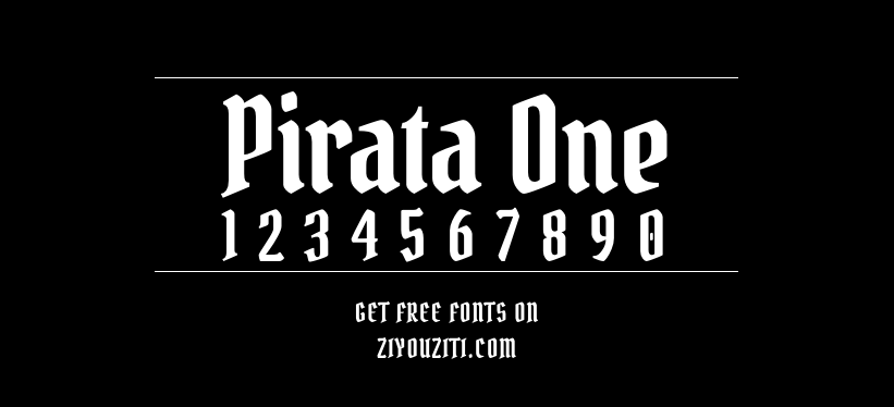 Pirata One-免费商用字体下载