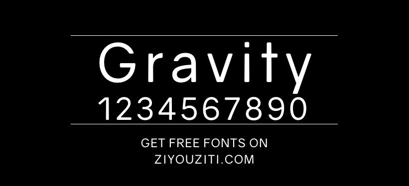 Gravity-免费商用字体下载