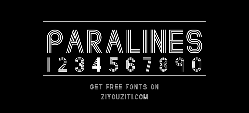 Paralines-免费商用字体下载
