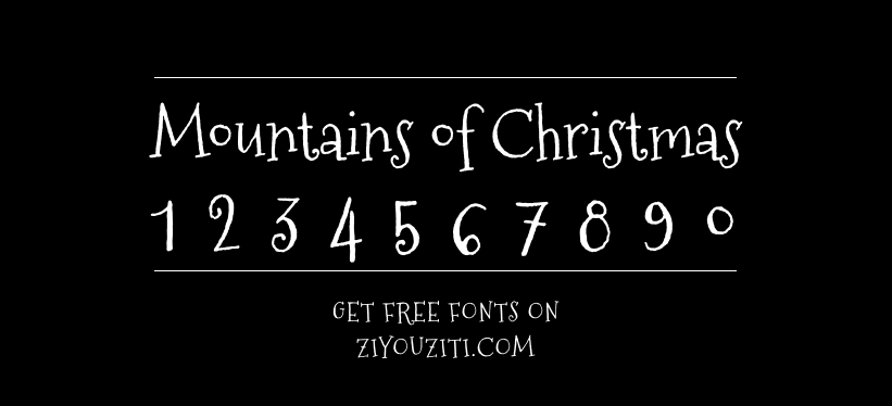 Mountains of Christmas-免费商用字体下载