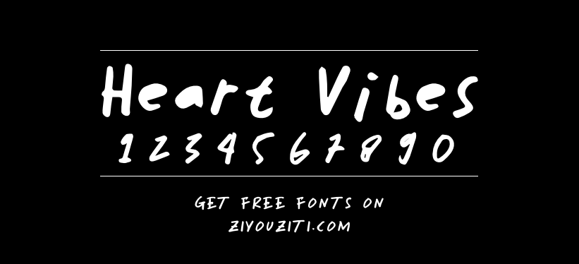 Heart Vibes-免费商用字体下载