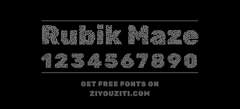 Rubik Maze-免费字体下载
