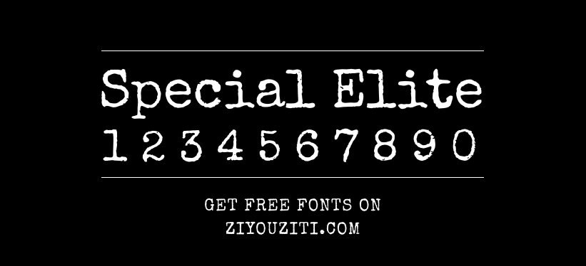Special Elite-免费字体下载